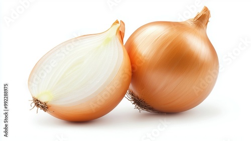 Wallpaper Mural Two onions, one of which is cut in half Torontodigital.ca