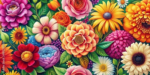 Beautiful Floral Flower Vector Design Ideal for Backgrounds, Patterns, and Decorative Elements