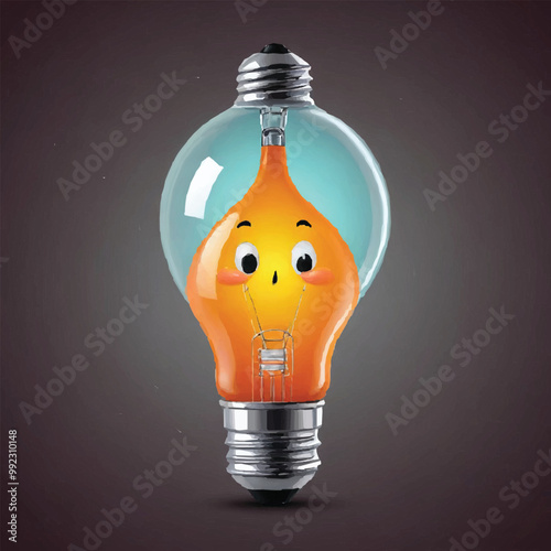 Creative idea development, funny characters, innovation and startup in company, brainstorming proses, poster with copy space, vector trendy cartoon isolated concept vector character illustration.