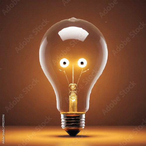 Creative idea development, funny characters, innovation and startup in company, brainstorming proses, poster with copy space, vector trendy cartoon isolated concept vector character illustration.
