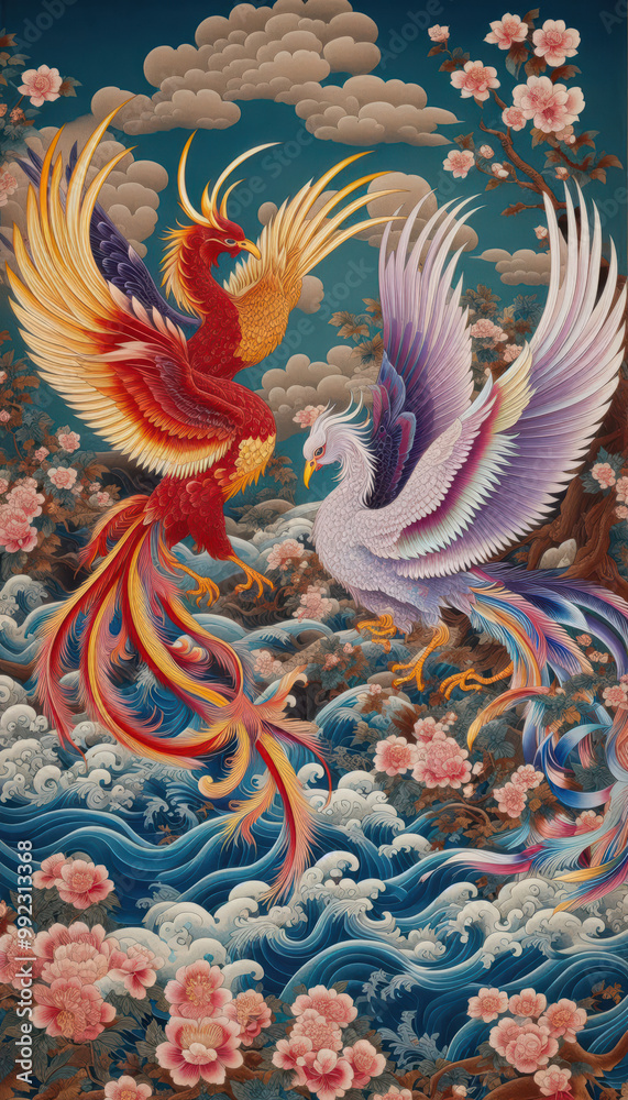 浮世絵、日本画/鳳凰 Phoenix フェニックス 浮世絵、日本画/鳳凰 Phoenix フェニックス
