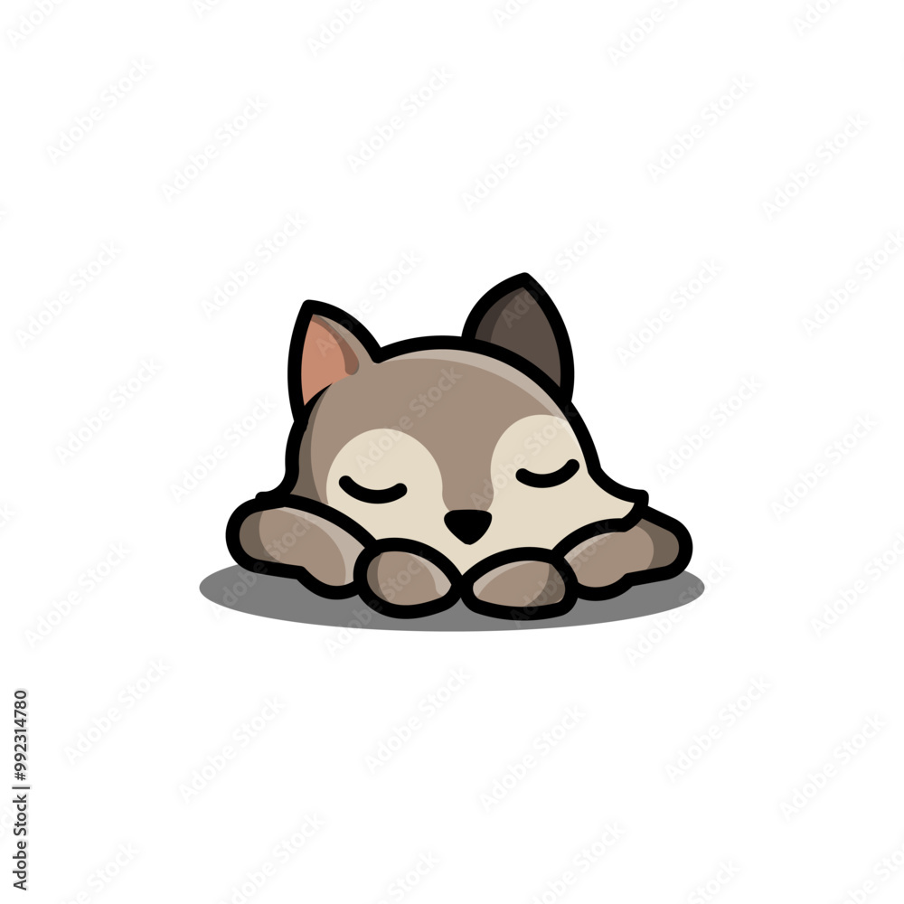 Obraz premium cute wolf