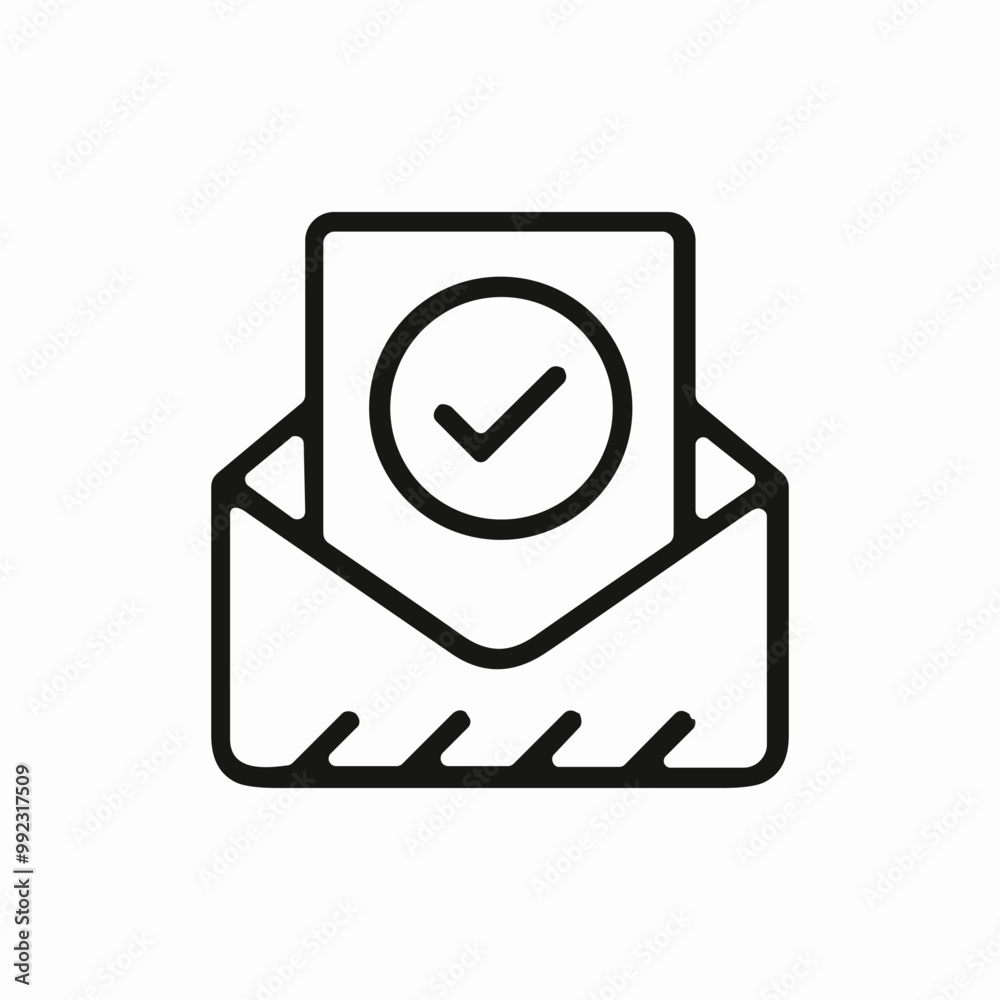 mail check mark icon sign vector mail check mark icon sign vector