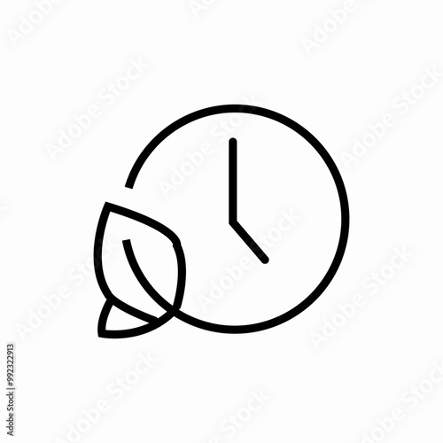 eco time icon sign vector