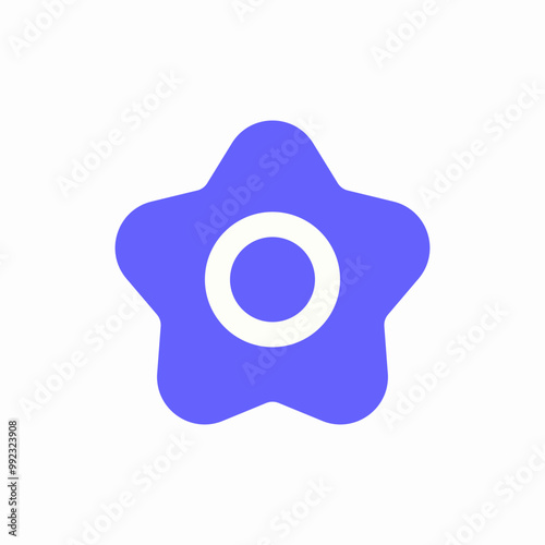 star setting icon sign vector