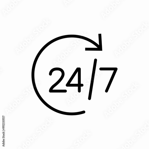 all time hour icon sign vector