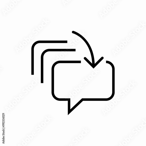 messages chat bubbles icon sign vector
