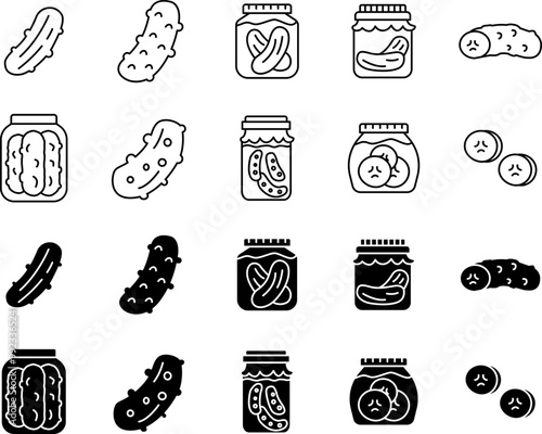 pickle icon set