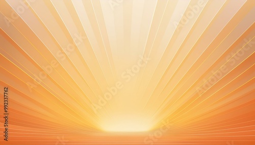 A warm, layered abstract design featuring glowing orange and yellow tones. The light rays form a radiant arc from a central point, perfect for backgrounds, presentations, and event graphics. 