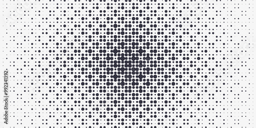 Halftone texture with dots. Vector. Modern background for posters, websites, web pages, business cards, postcards, interior design. Punk, pop, grunge photo