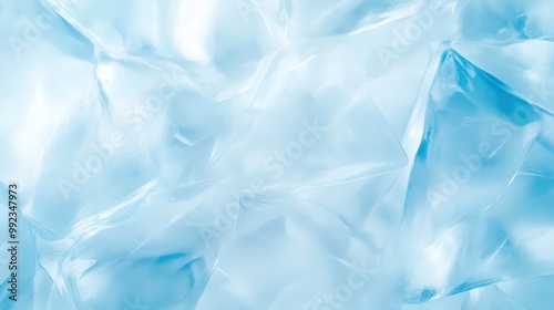 A blue and white background with a blue and white ice cube