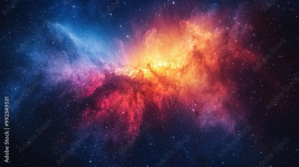 Cosmic Nebula with Stars and Galaxies Dark Night Sky Background Cosmic Nebula with Stars and Galaxies Dark Night Sky Background