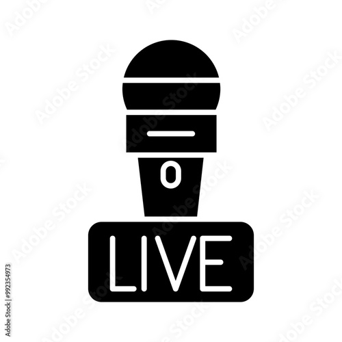 microphone glyph icon