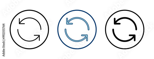 Refresh icon vector isolated on white background. Reload icon vector. Update icon. convert icon