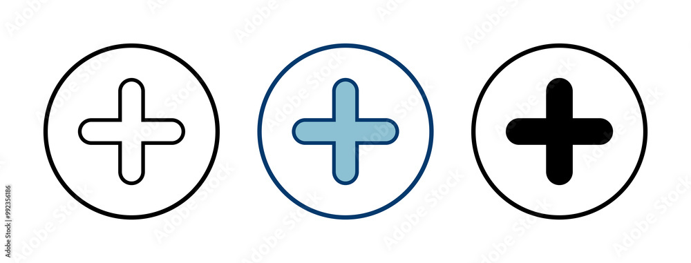 Plus Icon vector isolated on white background. Add plus icon. Addition sign. Medical Plus icon Plus Icon vector isolated on white background. Add plus icon. Addition sign. Medical Plus icon