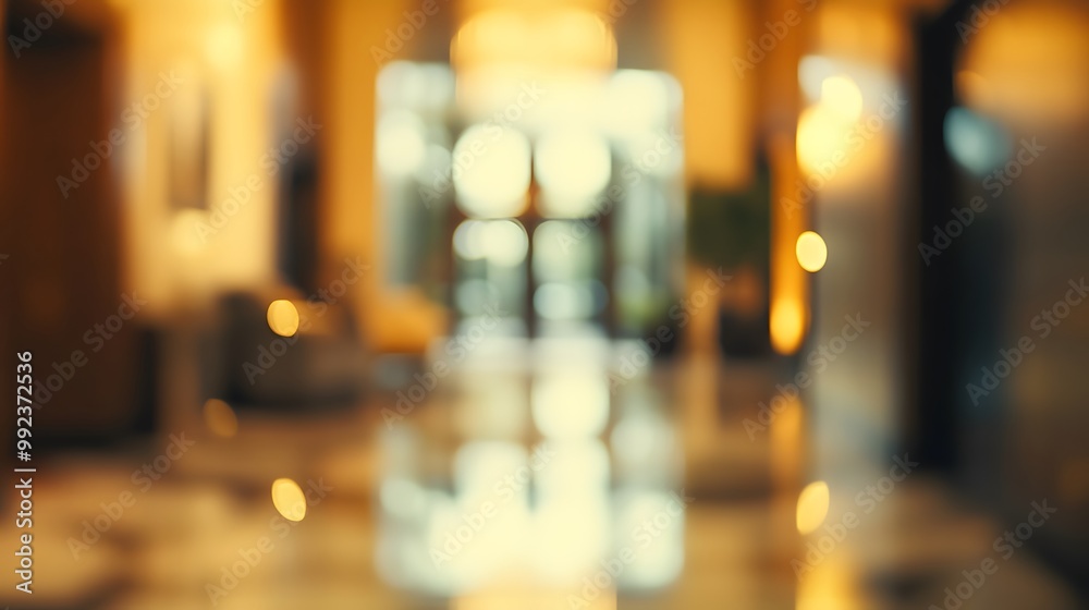 Abstract blur interior hotel lobby background. Abstract blur interior hotel lobby background.