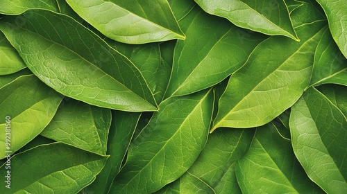 Tropical leaves on black background with copy space.