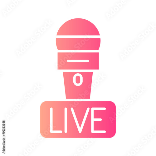 microphone gradient icon