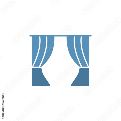 Curtain icon vector design templates simple and modern