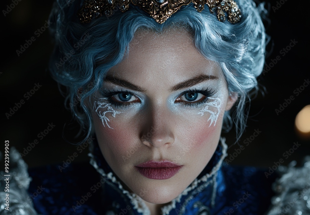 Enchanting winter queen portrait Enchanting winter queen portrait