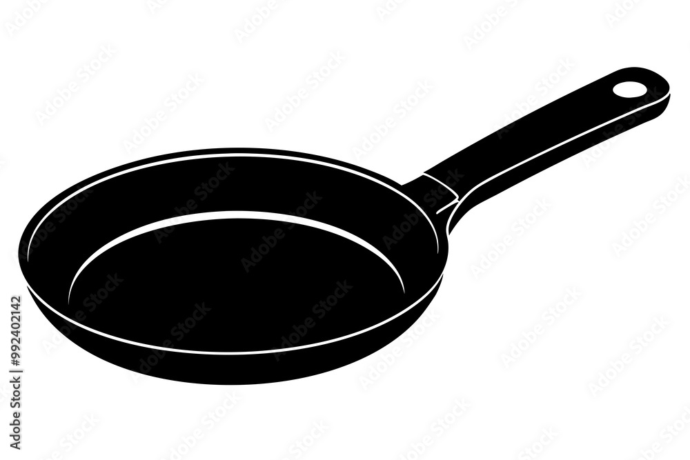 Frying pan silhouette, Skillet vector illustration, Frying pan icon
Frying pan silhouette, Skillet vector illustration, Frying pan icon