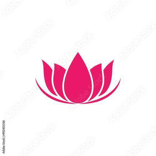 Lotus Logo design icon illustration