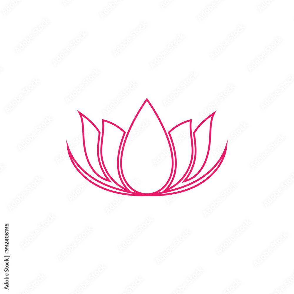 Lotus Logo design icon illustration Lotus Logo design icon illustration