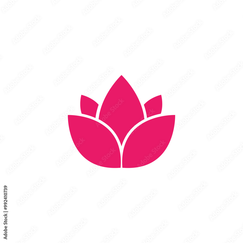 Lotus Logo design icon illustration Lotus Logo design icon illustration