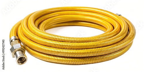 High pressure air hose with connector for industrial applications, air compressor, tool, equipment, pneumatic photo