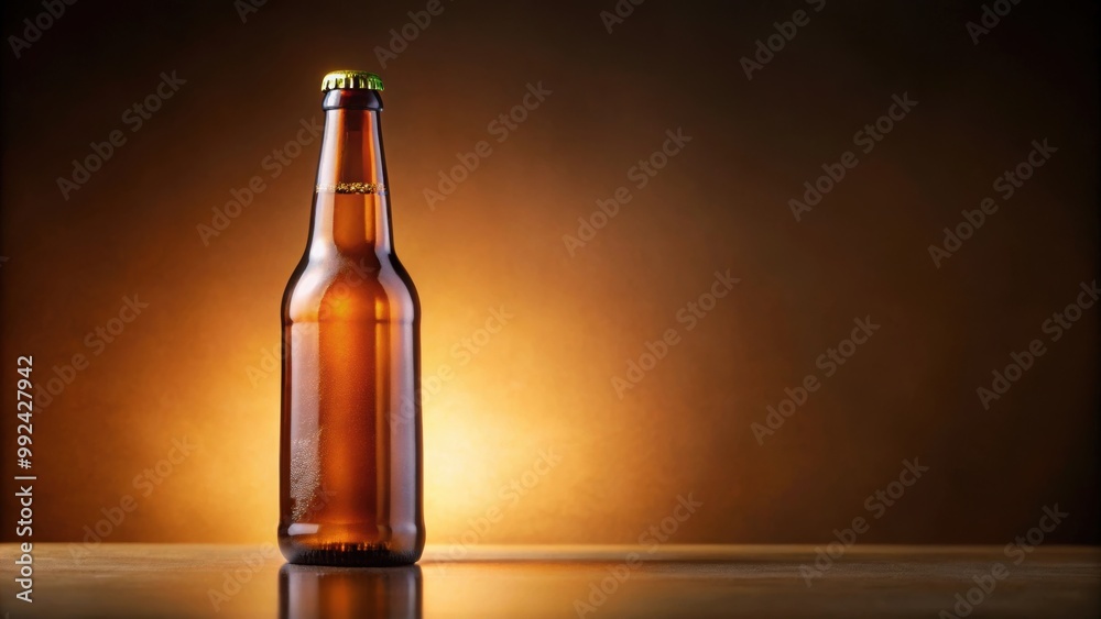 Unopened brown beer bottle on background, beer, bottle, brown, beverage, alcohol, drink, isolated, object, clear, glass, refreshment, cold Unopened brown beer bottle on background, beer, bottle, brown, beverage, alcohol, drink, isolated, object, clear, glass, refreshment, cold