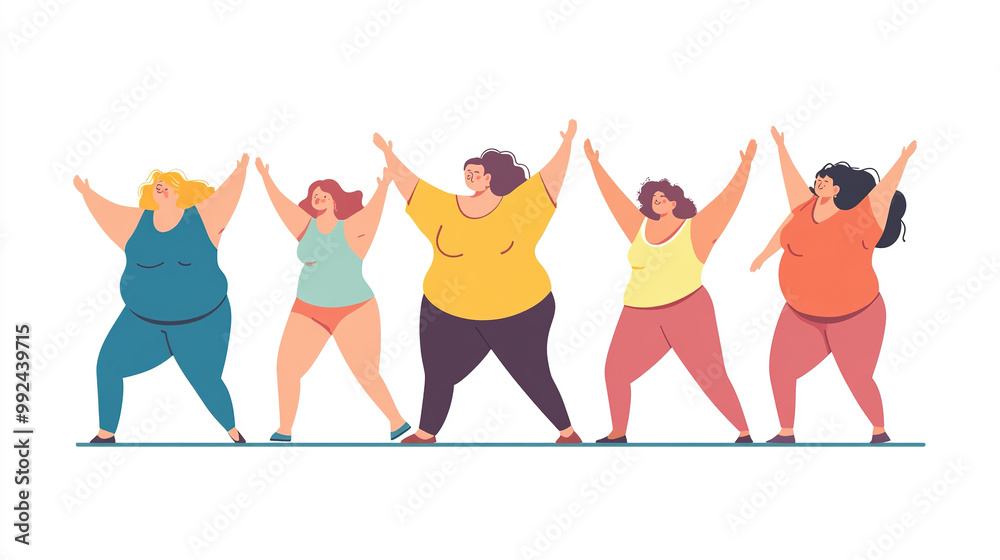 Five Women Posing Together Five Women Posing Together