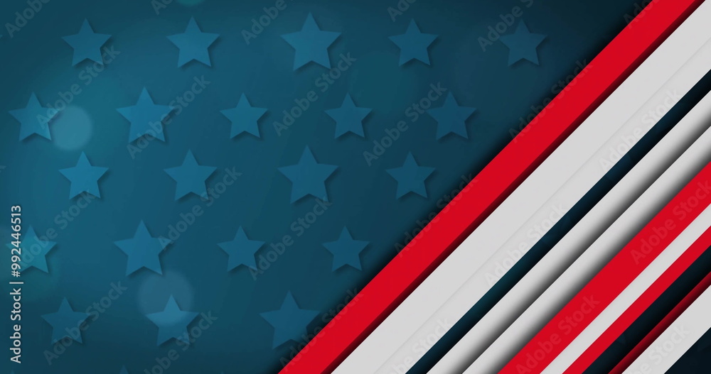 Fototapeta premium Image of stars and stripes of american flag