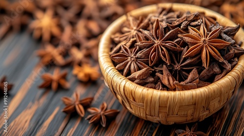Fototapeta Naklejka Na Ścianę i Meble -  Star anise spice for herb and seasoning