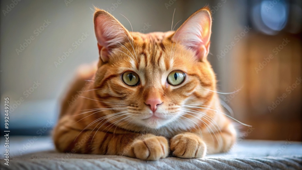Close up shot of a beautiful ginger cat relaxing with bright amber eyes, furry, beautiful, cute, ginger cat, pet, domestic, animal Close up shot of a beautiful ginger cat relaxing with bright amber eyes, furry, beautiful, cute, ginger cat, pet, domestic, animal