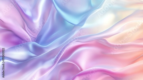 Abstract Pastel Silk Fabric Texture