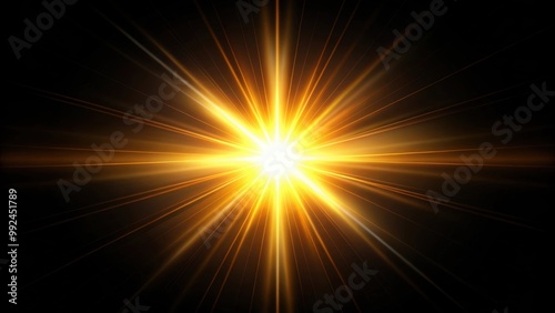 Natural sun flare shining on a black background, sunflare, natural light, sunlight, abstract, vibrant, bright, glowing, celestial