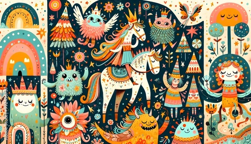 Monstruos de Fiesta: Celebración de Criaturas Fantásticas