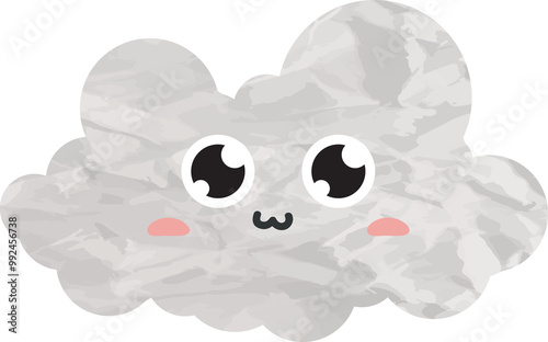 cute cloud paper art