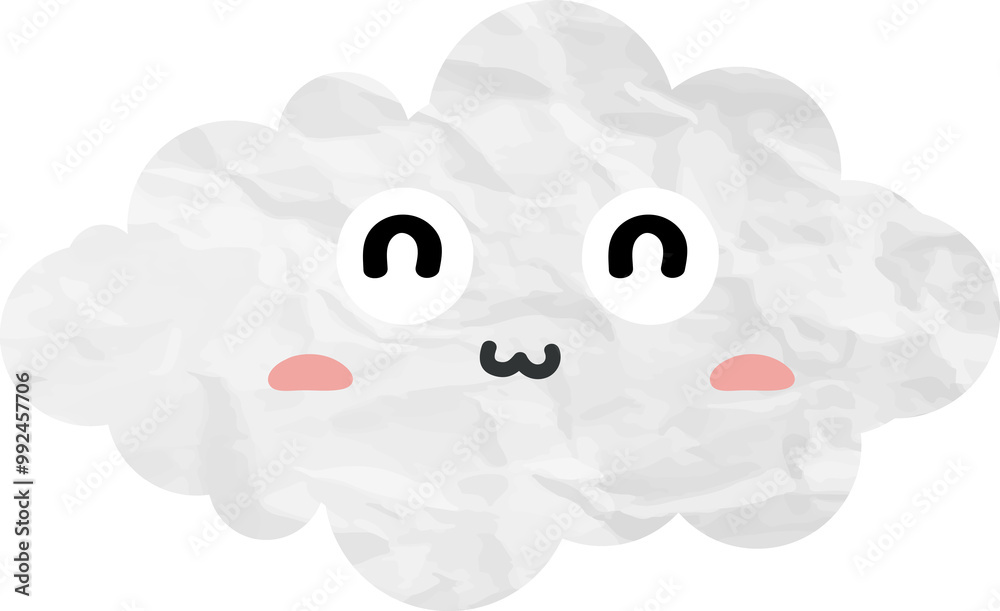 cute cloud paper art