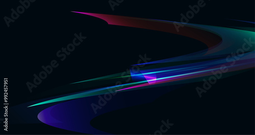 Geometric shapes in vibrant colors, creating a visually stimulating abstract composition