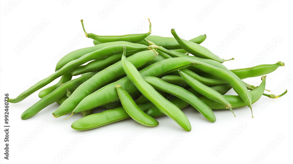 fresh beans isolated on white background fresh beans isolated on white background
