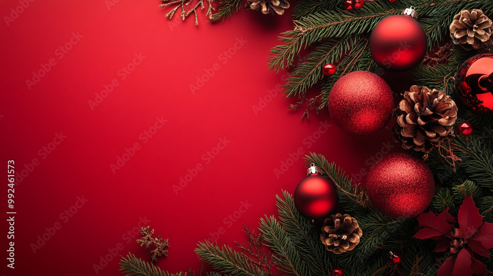 Red background for Merry Christmas and happy New Years. Red background for Merry Christmas and happy New Years.
