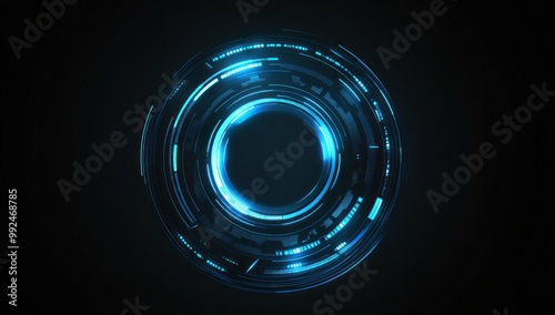 Abstract Futuristic Circular Design