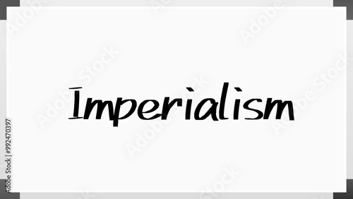 Imperialism のホワイトボード風イラスト