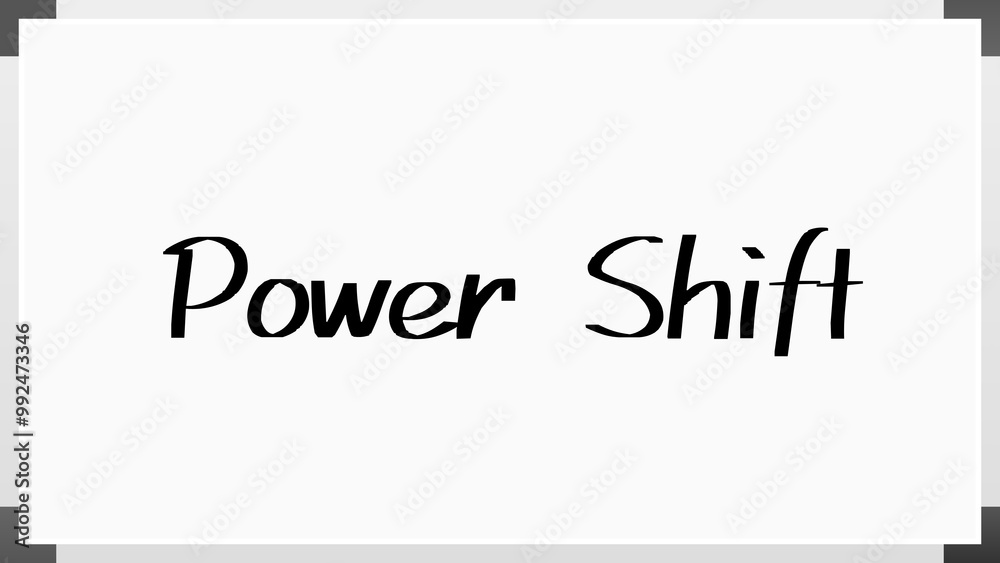 Power Shift のホワイトボード風イラスト Power Shift のホワイトボード風イラスト