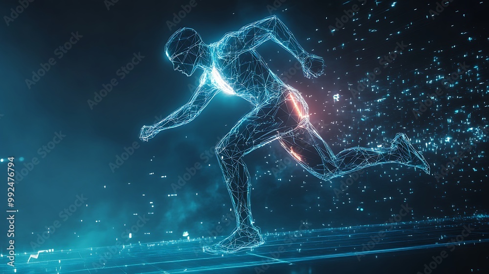 Digital Runner: A Futuristic Representation of Speed and Motion Digital Runner: A Futuristic Representation of Speed and Motion