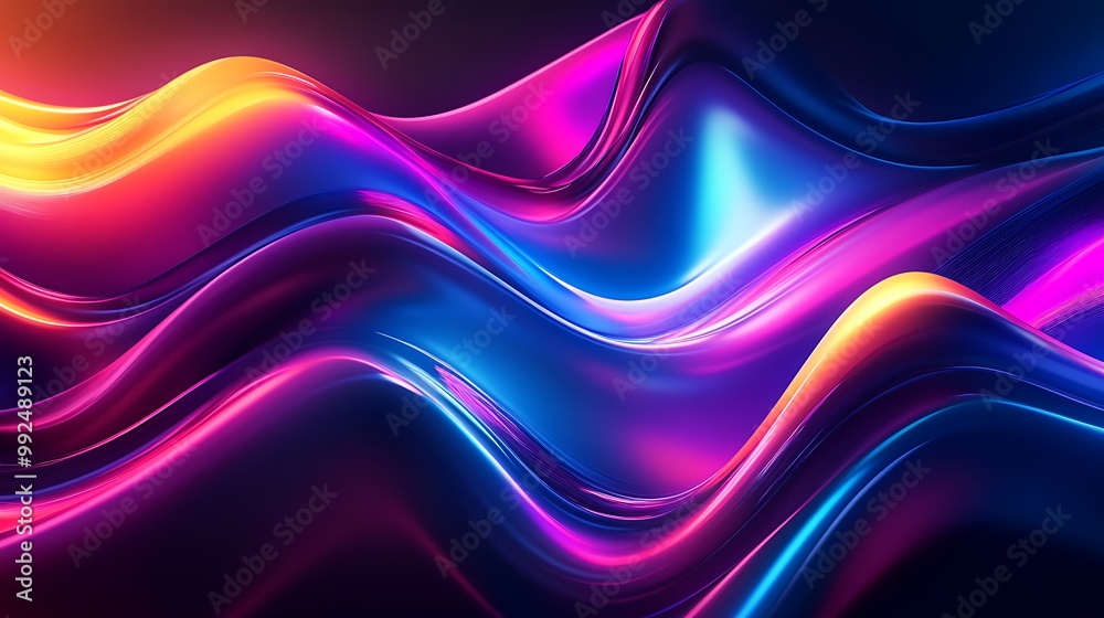 Abstract Neon Waves Abstract Neon Waves