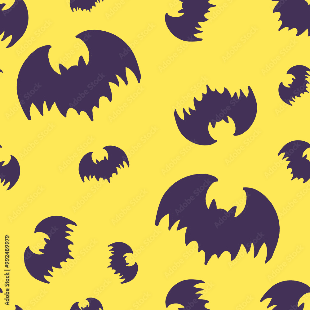 Halloween background, seamless pattern, halloween bats Halloween background, seamless pattern, halloween bats