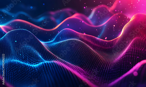 Abstract dynamic wave background