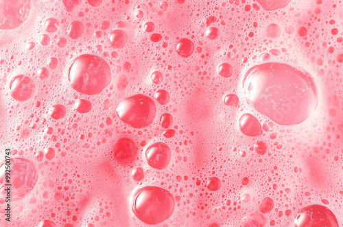 Red pink bubble foam background texture